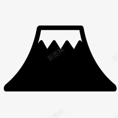 富士山水山图标图标