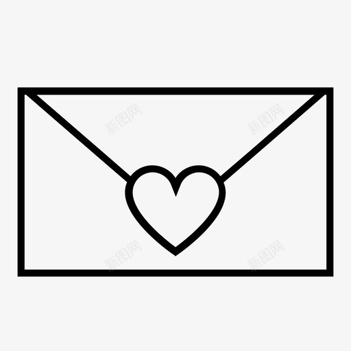 情书情人节留言图标svg_新图网 https://ixintu.com 信封 卡片 周年纪念 婚礼 心形 情书 情人节 留言 请柬 邮件