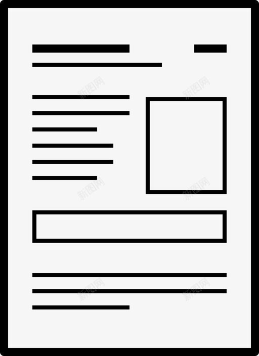 信件文件版面图标svg_新图网 https://ixintu.com lil文件 书写 信件 文件 注释 版面 纸张 结构 页面