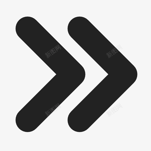 箭头前进按钮图标svg_新图网 https://ixintu.com 下一步 前进 快进 按钮 箭头 跳过