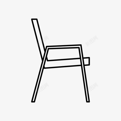 椅子扶手椅躺椅图标svg_新图网 https://ixintu.com 坐下 座位 扶手椅 椅子 躺椅