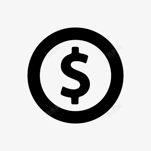 货币现金支票图标svg_新图网 https://ixintu.com 付款方式 借方 支票 现金 硬币 美元 货币 贷方 金融业务