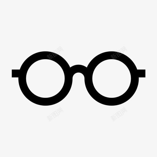 眼镜视觉视野图标svg_新图网 https://ixintu.com 书呆子 外观 极客 眼镜 简单 简单眼镜 视觉 视野 野营 镜框