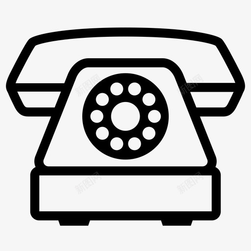 电话机铃声拨号图标svg_新图网 https://ixintu.com 拨号 电话机 连接 通讯 铃声