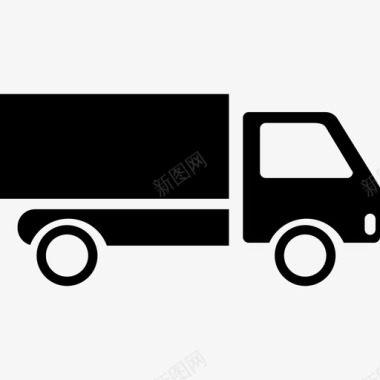 卡车运输科技图标图标