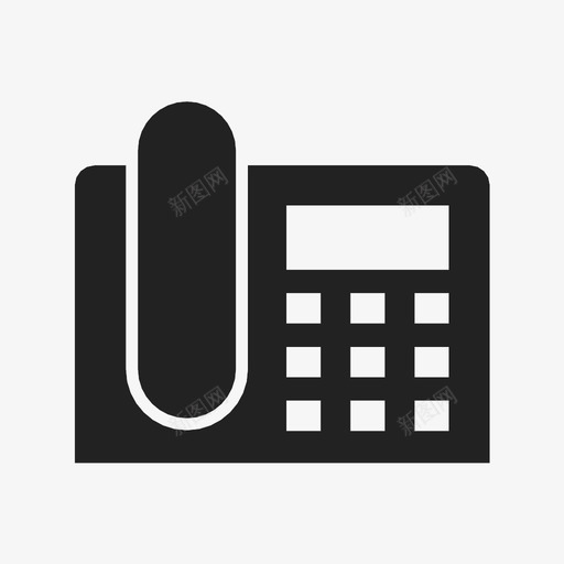 电话对讲机手机图标svg_新图网 https://ixintu.com 办公室 固定电话 安全 对讲机 工作 手机 电话