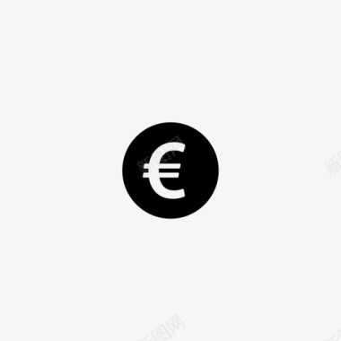 欧元支付货币符号图标图标