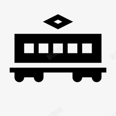 铁路运输铁路车辆公共运输车图标图标