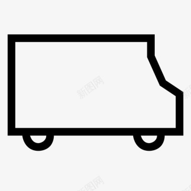 送货车卡车旅行图标图标