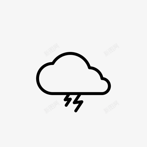 风暴云天气要素天气状况图标svg_新图网 https://ixintu.com 全面天气预报大纲 夜 天气状况 天气要素 闪电 雨 预报 风暴云