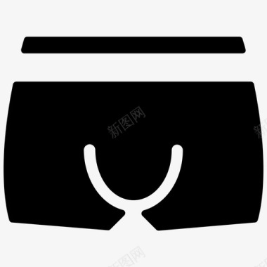 拳击短裤短裙内衣图标图标