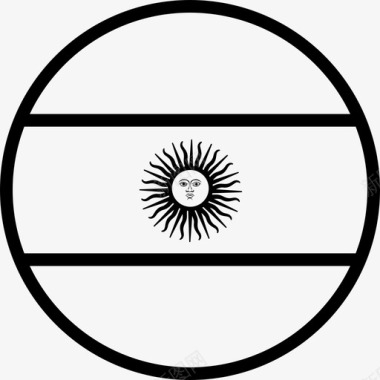 阿根廷城市国家图标图标