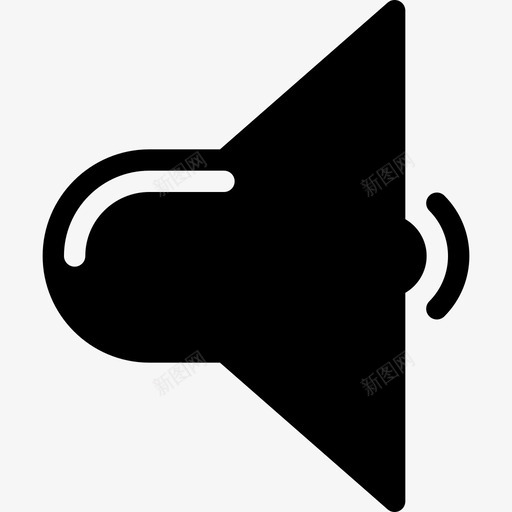 低音量听觉音乐图标svg_新图网 https://ixintu.com 低音量 听觉 声音 安静 柔和 音乐 音乐-实心图标