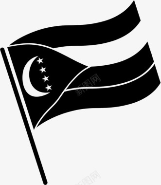 科摩罗国旗符号代表图标图标