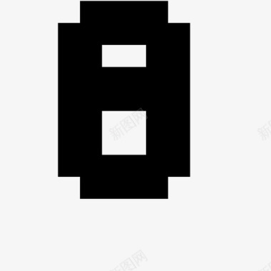 8像素字母7x高图标图标