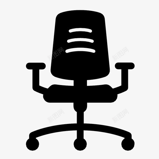 椅子桌子办公椅图标svg_新图网 https://ixintu.com 办公室 办公椅 家具 座位 桌子 椅子