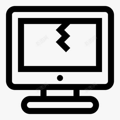 显示器硬件个人电脑图标svg_新图网 https://ixintu.com 个人电脑 坏显示器 外设 屏幕 显示器 电脑 电视 破裂显示器 砸电脑 硬件