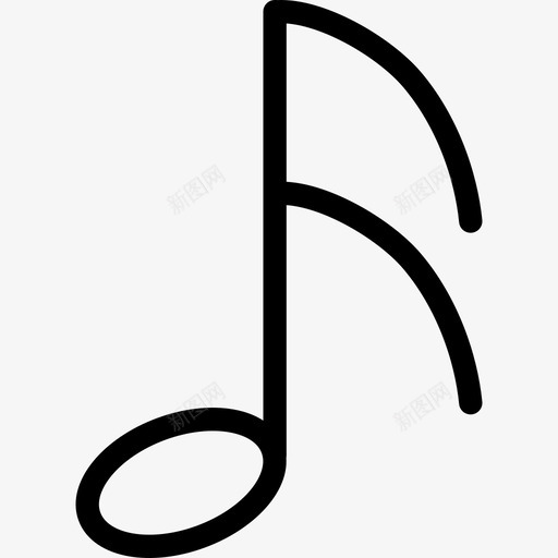 音符古典音乐音乐符号图标svg_新图网 https://ixintu.com 古典音乐 音乐符号 音乐第八音符 音符