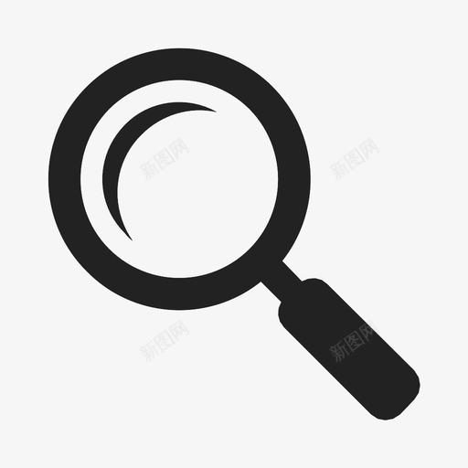 放大镜视图工具图标svg_新图网 https://ixintu.com 关键字 定位 工具 搜索 放大镜 查询 观察镜 视图