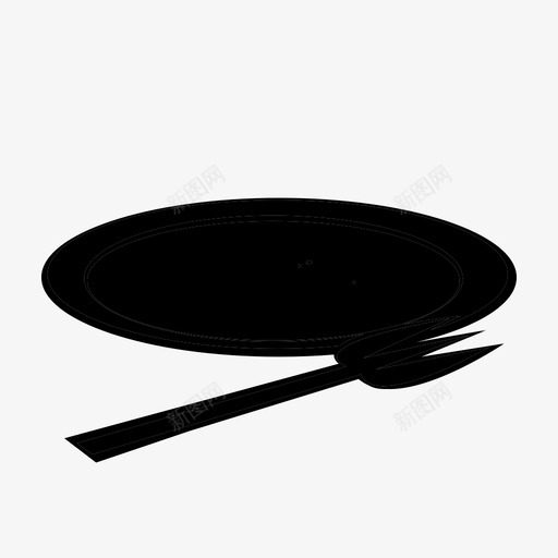 空盘子空餐具图标svg_新图网 https://ixintu.com 空盘子 空餐具