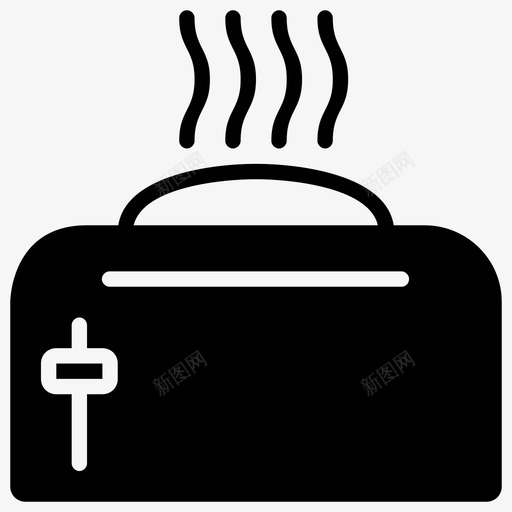 烤面包机日常用品烤箱图标svg_新图网 https://ixintu.com 厨师 厨房用具 日常用品 早晨 早晨常规 早餐 暖气 烤箱 烤面包机 面包