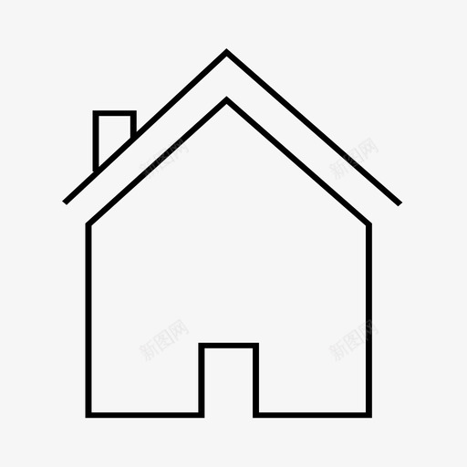 家建筑物家庭图标svg_新图网 https://ixintu.com 住房 住所 家 家庭 建筑物 房子 简历图标