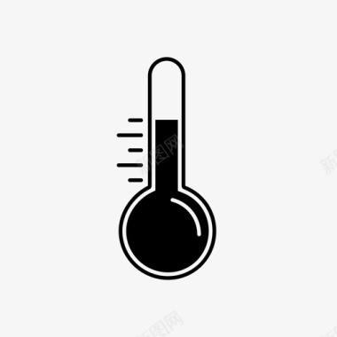 温度计天气预报暖气图标图标