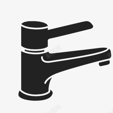 浴室水龙头控制供水图标图标