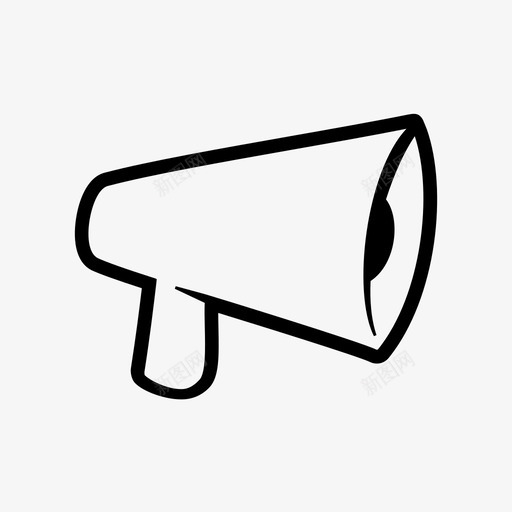 扩音器通话讲话图标svg_新图网 https://ixintu.com 人声 喊叫 噪音 声音 大声 扩音器 讲话 通话