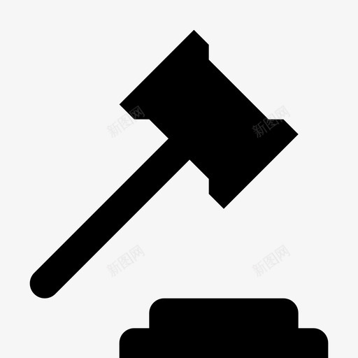 木槌物体材料图标svg_新图网 https://ixintu.com 展示品 木槌 材料 法官 法庭 法律 物体 物品 锤子