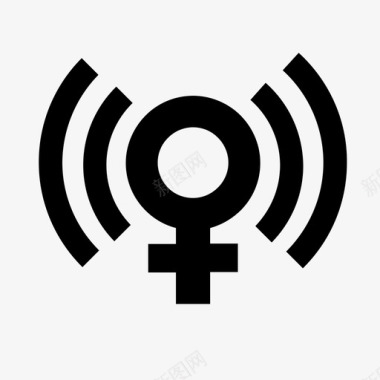 女性网络女性wifi图标图标