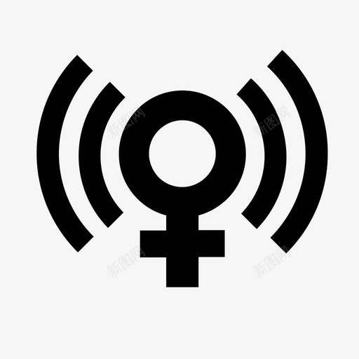 女性网络女性wifi图标svg_新图网 https://ixintu.com wifi 信号 女孩 女性 女性网络 连接