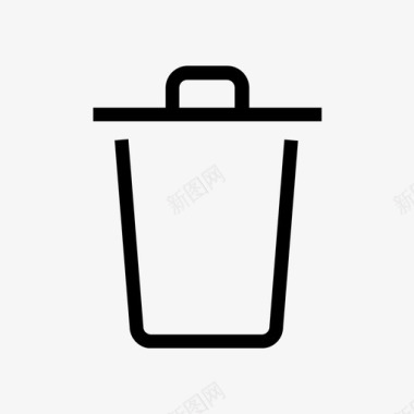 垃圾垃圾桶固体废物图标图标