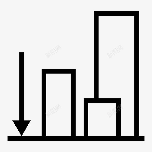 底部对齐编辑器位置图标svg_新图网 https://ixintu.com 分发 图形元素 图形设计 对齐和分发 底部对齐 设计位置 设计编辑器