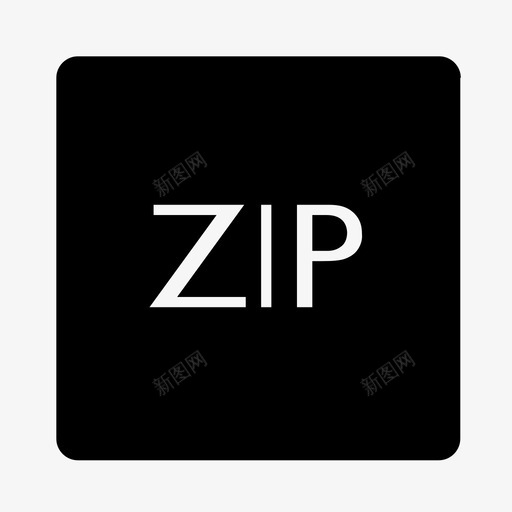 zip文件格式图标svg_新图网 https://ixintu.com zip 文件格式