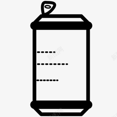 汽水罐回收加热图标图标