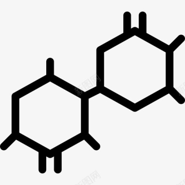 分子键混合链接图标图标