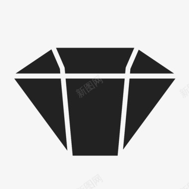 钻石宝石矿物图标图标