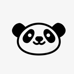 世界自然基金熊猫动物熊图标高清图片