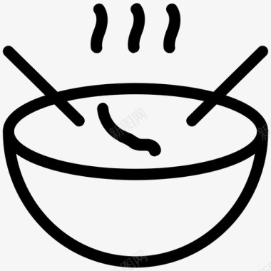 面条碗中餐图标图标