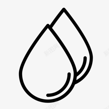 滴水水滴洗涤图标图标