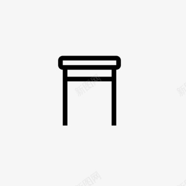 桌子凳子房间装饰图标图标