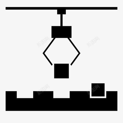 爪式起重机重新装配分装配图标svg_新图网 https://ixintu.com 分装配 制造 工厂 机械爪 爪式起重机 装配线 重新整理计划 重新装配