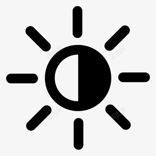 亮度阳光修饰图标svg_新图网 https://ixintu.com photoshop 亮度 修饰 动物 国旗 工具 带子 百万像素 装订 阳光
