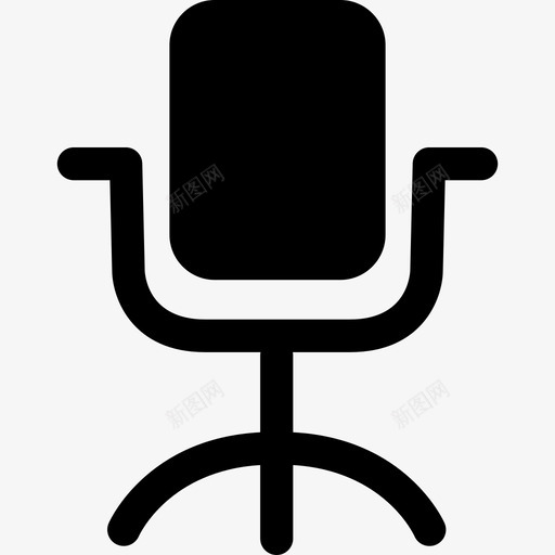 转椅电脑椅办公椅图标svg_新图网 https://ixintu.com 办公椅 电脑椅 转椅