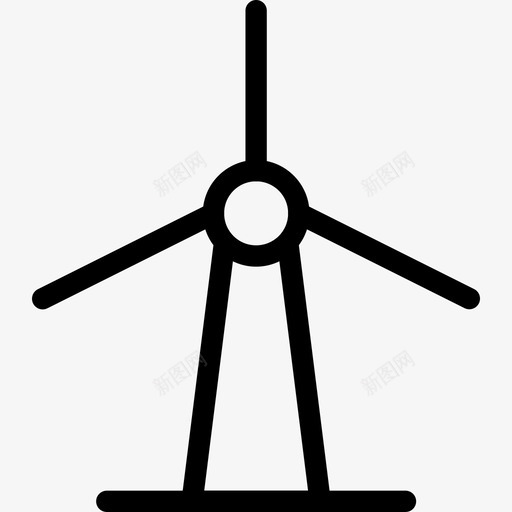 风力涡轮机叶片旋转图标svg_新图网 https://ixintu.com 功率 发电 叶片 天气 旋转 电力 能源 风力涡轮机 风车