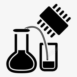 芯片测试数字实验室工厂研究图标高清图片