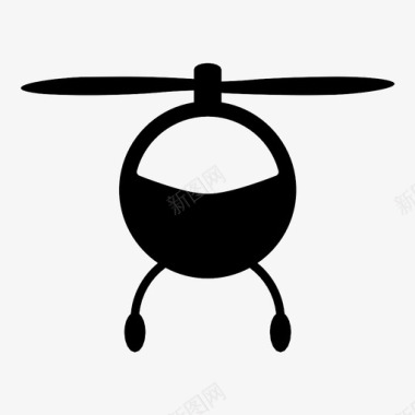 直升机轮子车辆图标图标
