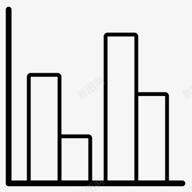 条形图趋势统计图标图标