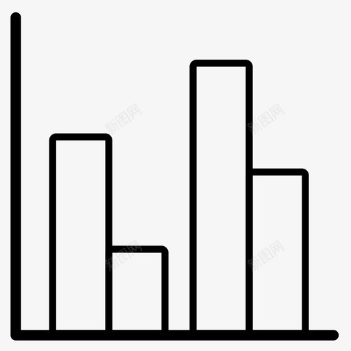 条形图趋势统计图标svg_新图网 https://ixintu.com 信息 信息图 图表图标 数学 条形图 柱形图 比较 监视 统计 群集 趋势